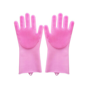 Silicone Glove Cleaning Sponge, Dishwashing Gloves